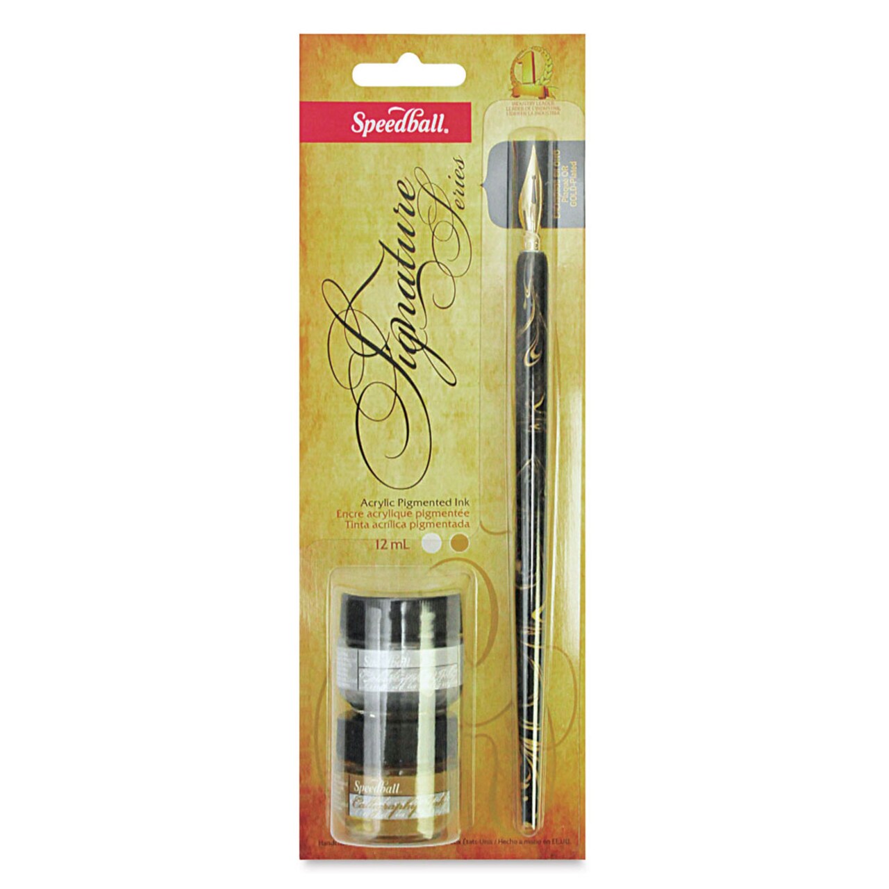 Speedball Signature Series Calligraphy Pen Set - Silver and Gold Ink